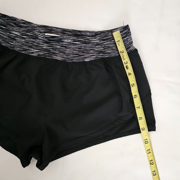 Forever 21 Women's Black Wide Waistband Running Athletic Short Size Small - Picture 9 of 12